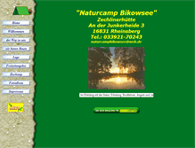 Tablet Screenshot of naturcamp-bikowsee.de